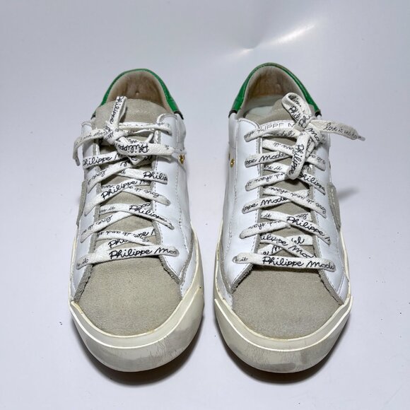 Philippe Model Distressed Leather Sneakers - Picture 5 of 16